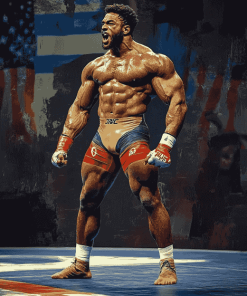 Jordan Burroughs Olympic Legend Diamond Painting