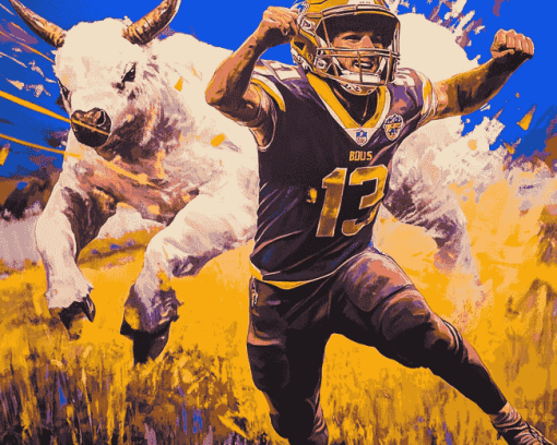 Josh Allen Football Star Diamond Painting