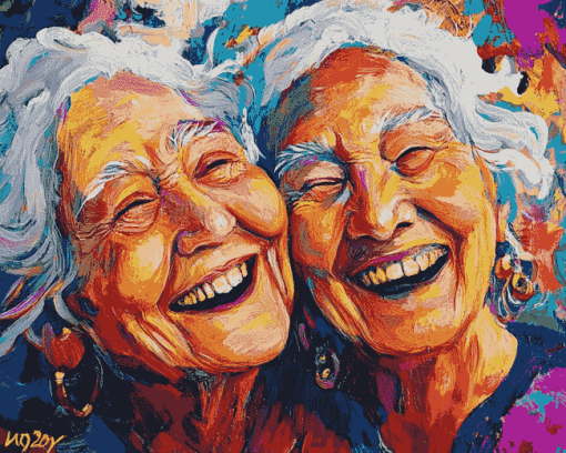 Joyful Women in Color Diamond Painting