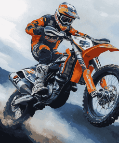 KTM 450 Adventure Motorbike Diamond Painting