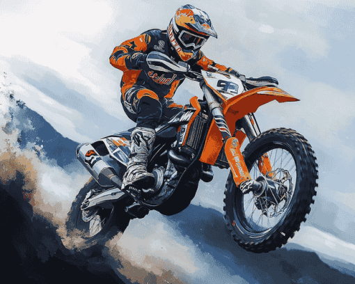 KTM 450 Adventure Motorbike Diamond Painting