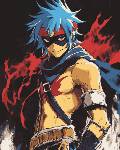 Kamina Anime Character Diamond Painting