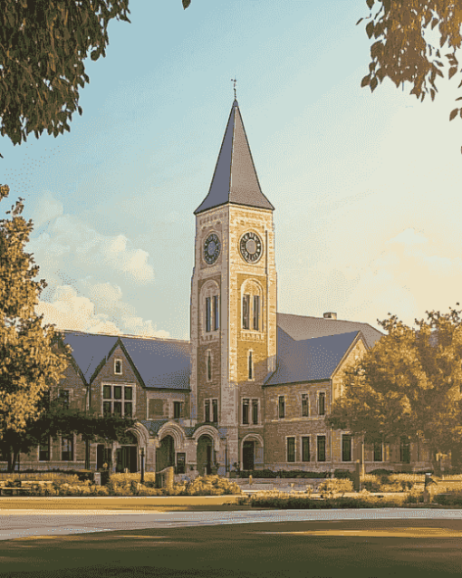 Kansas State University Buildings Diamond Painting