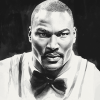 Karl Malone Black and White Diamond Painting