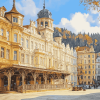 Karlovy Vary Buildings Diamond Painting