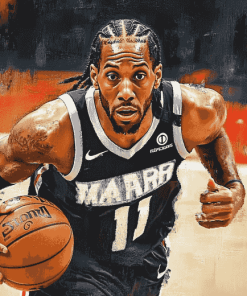 Kawhi Leonard Basketball Legend Diamond Painting