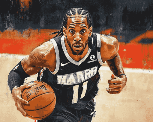 Kawhi Leonard Basketball Legend Diamond Painting