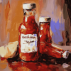 Ketchup Bottle Art Diamond Painting