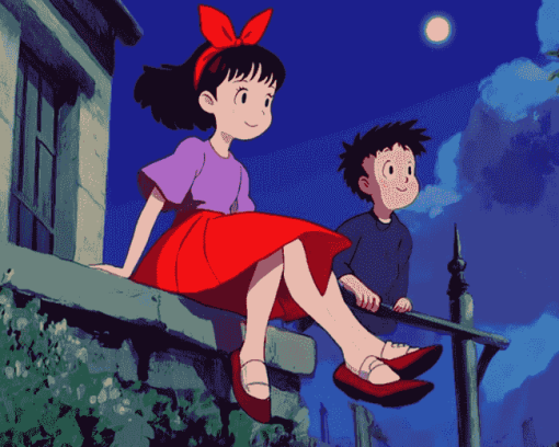 Kiki Delivery Service Anime Diamond Painting