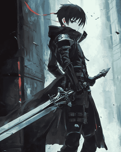 Kirito Gaming Legend Diamond Painting