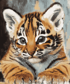 Kitten and Tiger Diamond Painting