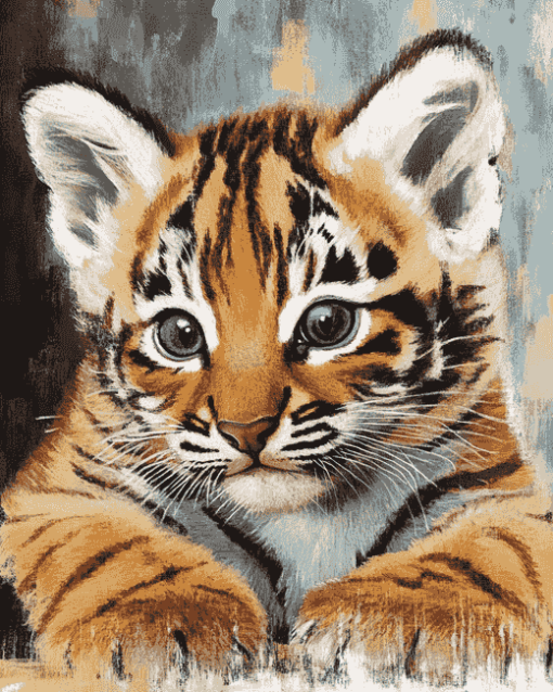 Kitten and Tiger Diamond Painting