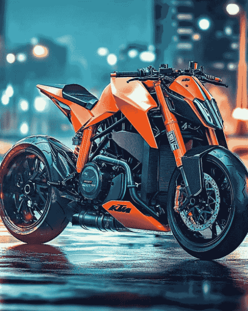 Ktm 790 Motorbikes Diamond Painting