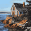 LUXURY SEASIDE COTTAGE SCENERY DIAMOND PAINTING