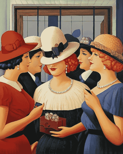 Ladies by Beryl Cook Diamond Painting