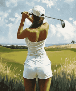 Lady Golf Sport Diamond Painting