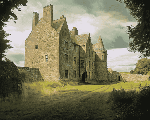 Lallybroch Castle Building Diamond Painting