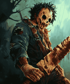 Leatherface Horror Movie Diamond Painting