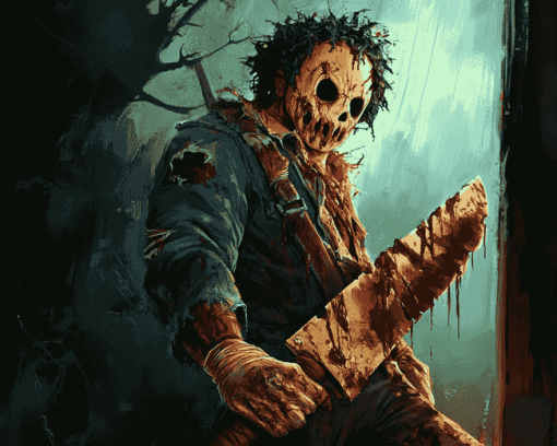 Leatherface Horror Movie Diamond Painting