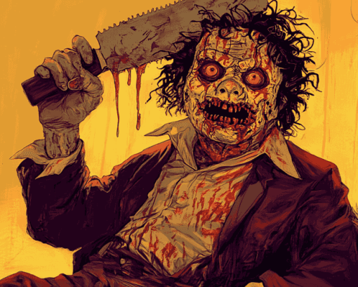 Leatherface Jackson Animation Diamond Painting