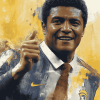 Legendary Eusebio Da Silva Football Diamond Painting