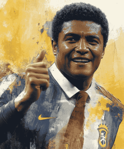 Legendary Eusebio Da Silva Football Diamond Painting