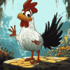 Leghorn Foghorn Cartoon Diamond Painting