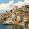 Lesbos Island Architecture Diamond Painting