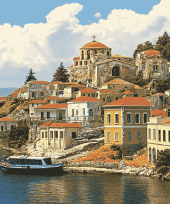 Lesbos Island Architecture Diamond Painting