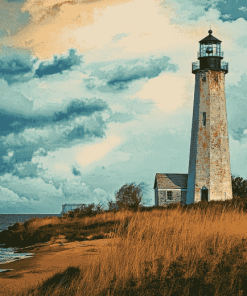 Lighthouse New Haven Scenic Diamond Painting