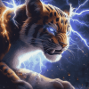 Lightning Tiger Diamond Painting