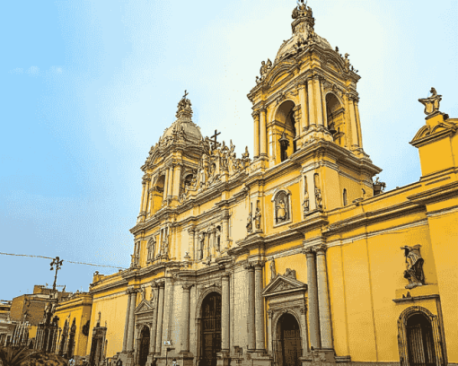 Lima Cathedral Masterpiece Diamond Painting