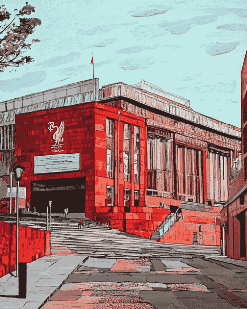 Liverpool Anfield Stadium Landscape Diamond Painting