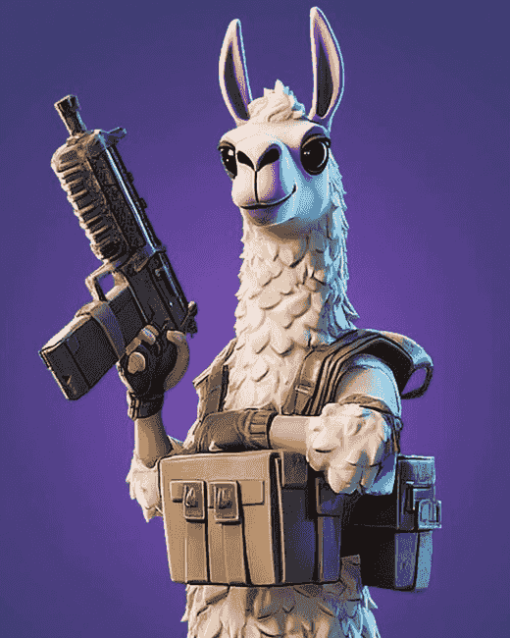 Llama Animation Fan Art Diamond Painting