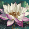 Lotus Flower Vintage Diamond Painting