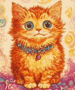 Louis Wain Kitty Animation Diamond Painting