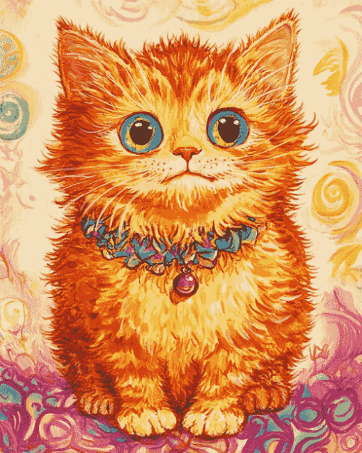 Louis Wain Kitty Animation Diamond Painting