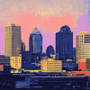 Louisville City Skyline Diamond Painting