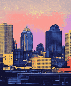 Louisville City Skyline Diamond Painting