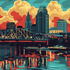 Louisville Cityscape Diamond Painting