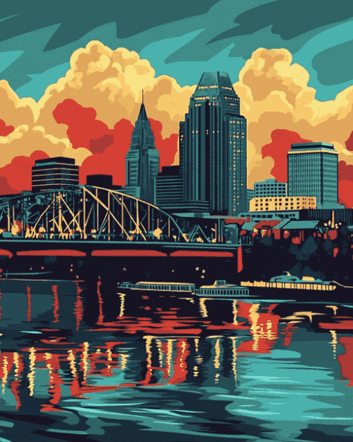 Louisville Cityscape Diamond Painting