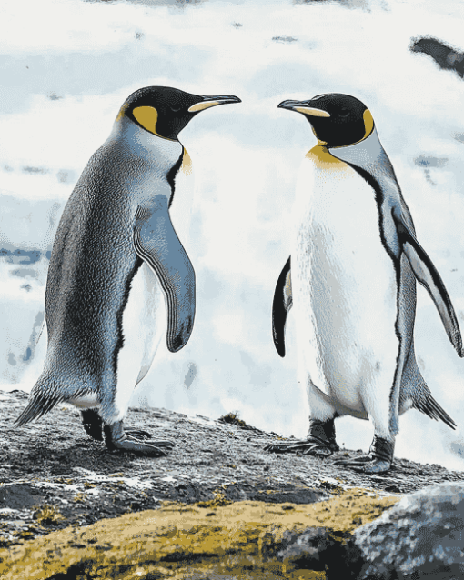 Love-Inspired Penguin Diamond Painting