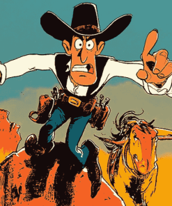 Lucky Luke Cartoon Diamond Painting