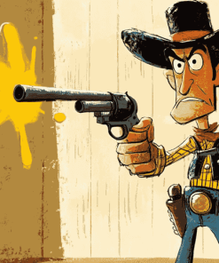 Lucky Luke Cartoon Diamond Painting