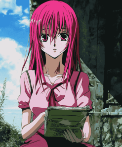 Lucy Elfen Lied Anime Diamond Painting