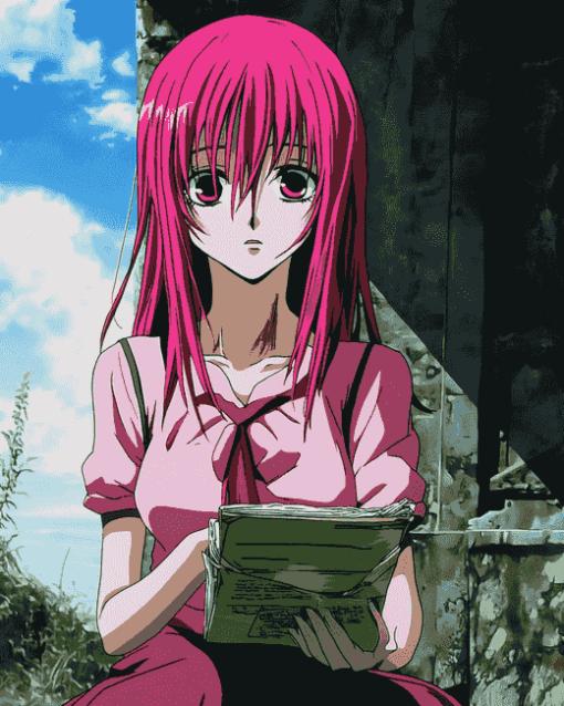 Lucy Elfen Lied Anime Diamond Painting