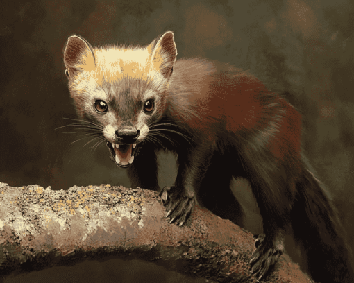 Mad Marten Wild Animals Diamond Painting