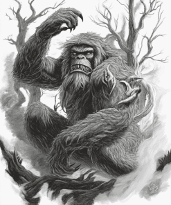 Mad Sasquatch Beast Diamond Painting