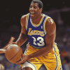 Magic Johnson Basketball Legend Diamond Painting