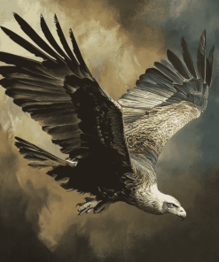 Majestic Flying Vulture Diamond Painting